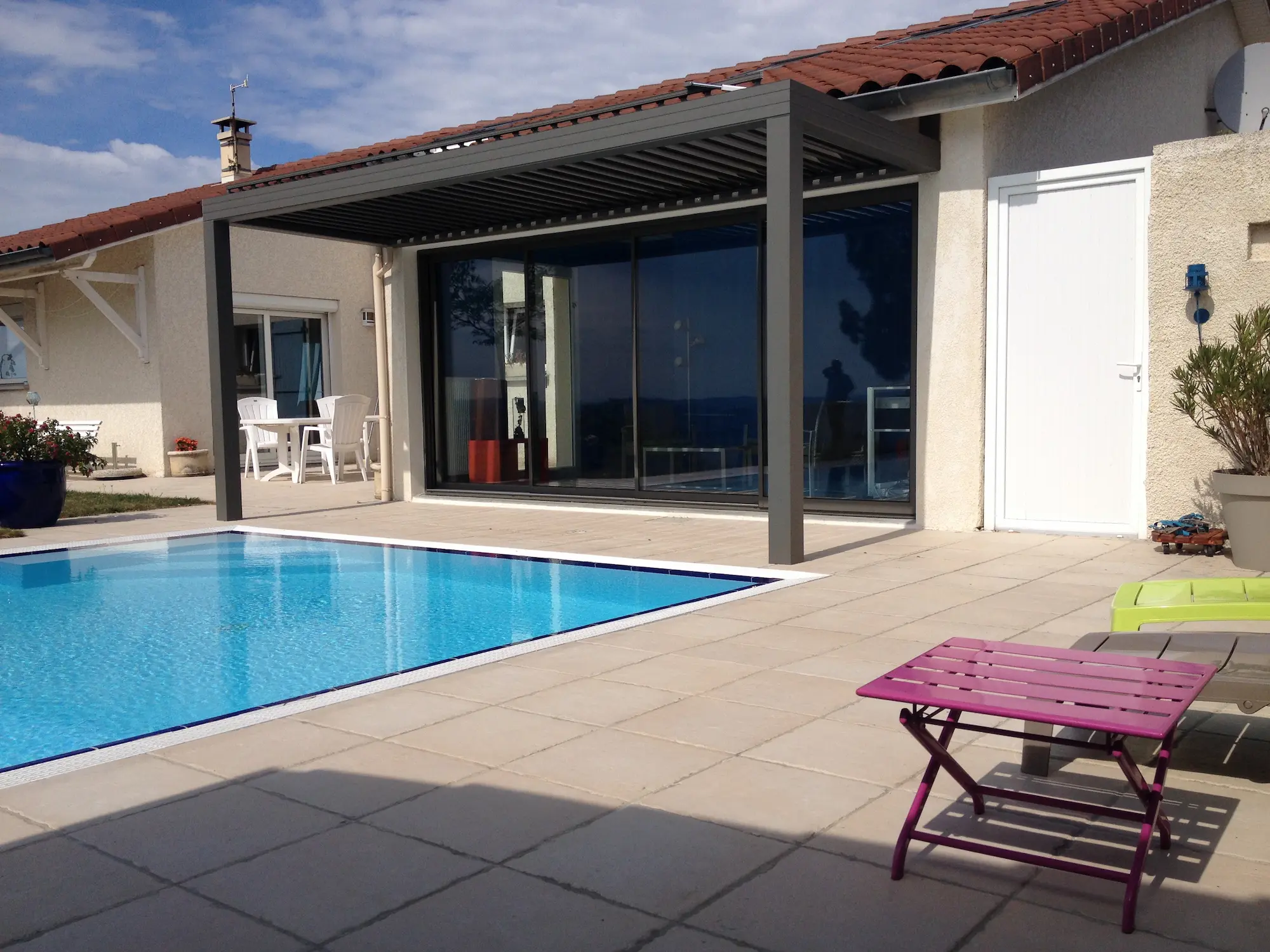 bel abri pose de pergolas